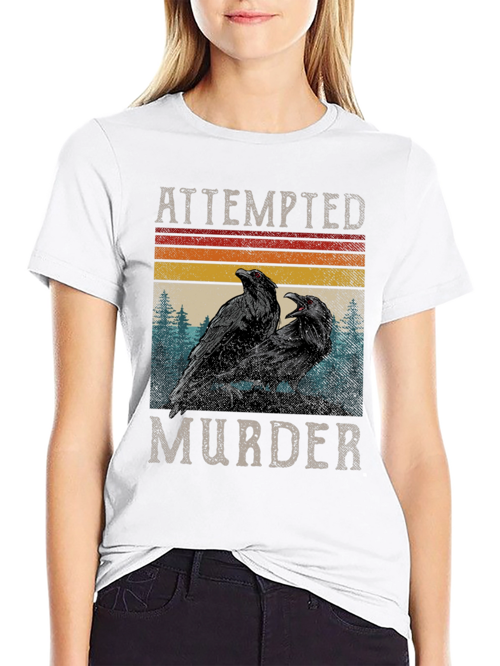 Attempted Murder Ravens Graphic Tee