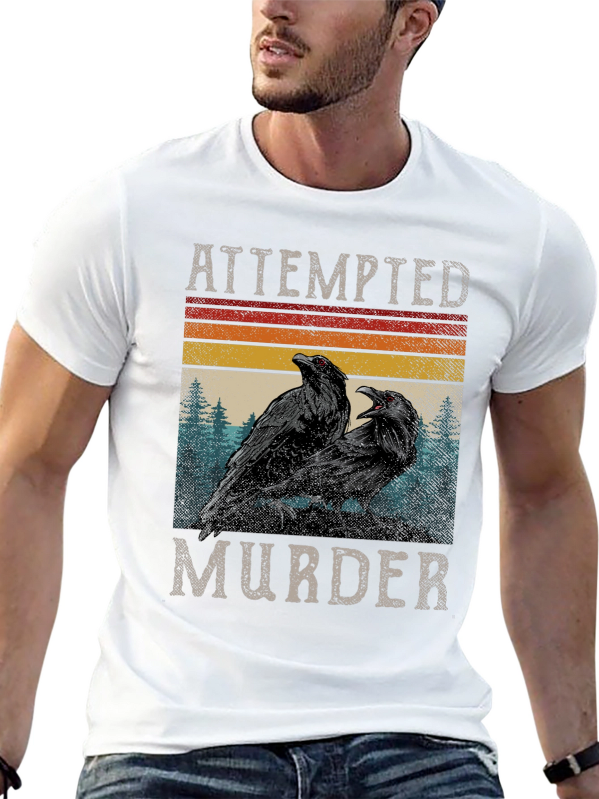Attempted Murder Ravens Graphic Tee