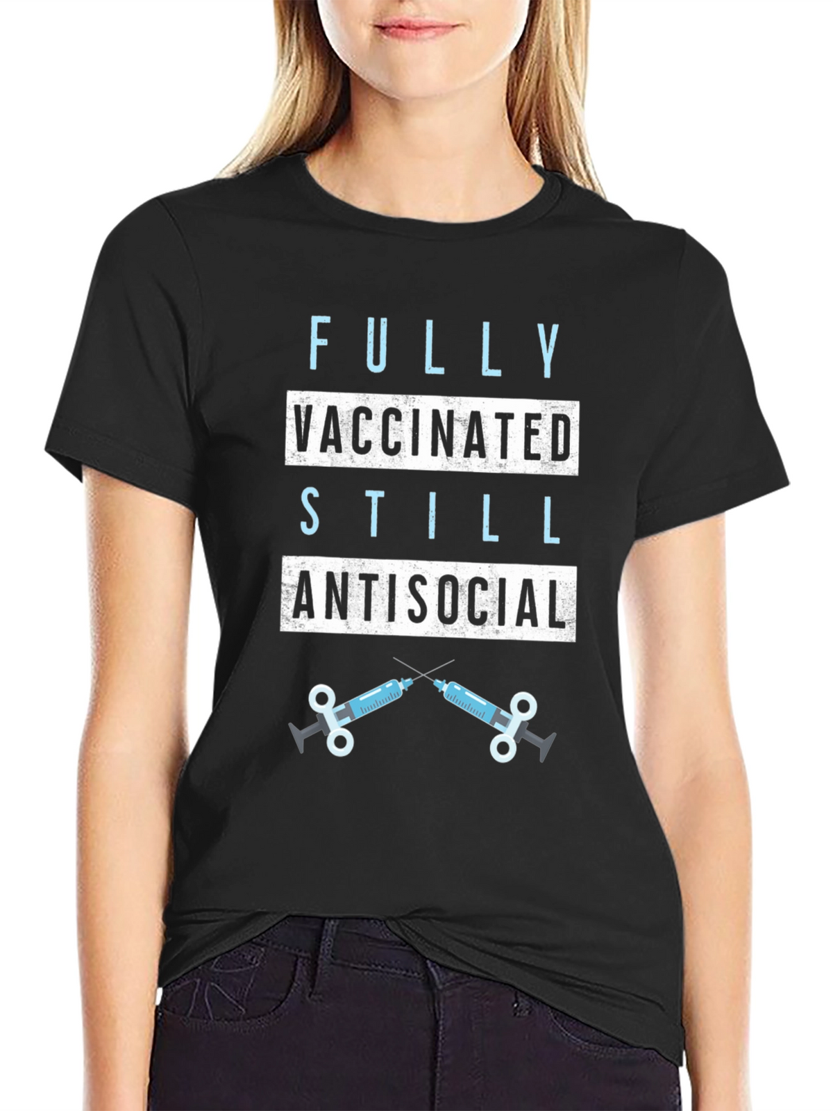 Fully Vaccinated Still Antisocial Graphic Tee