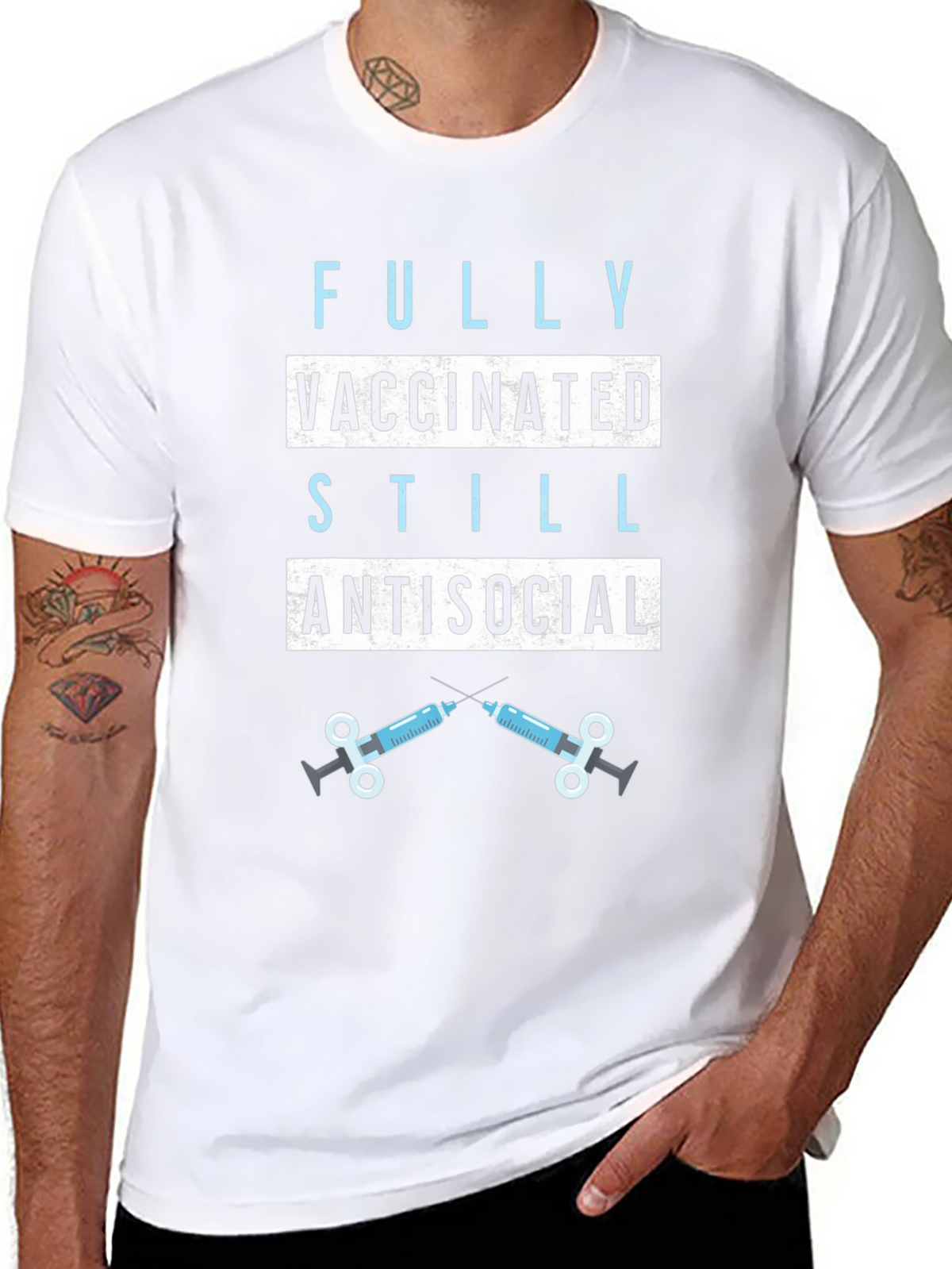 Fully Vaccinated Still Antisocial Graphic Tee