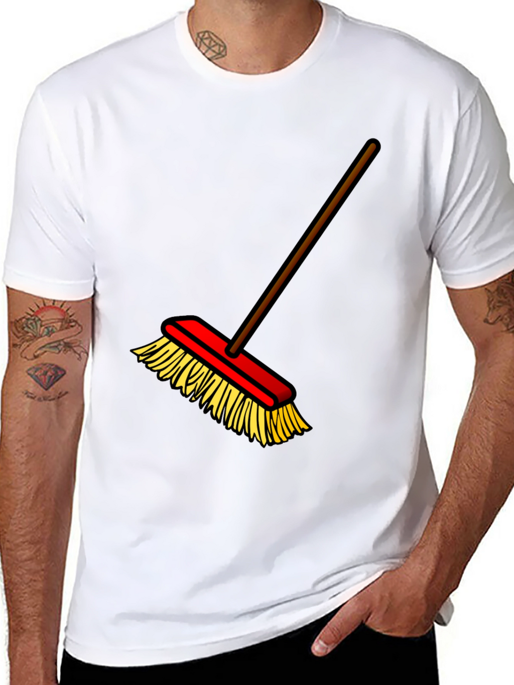 Broom Graphic T-Shirt - Clean Style