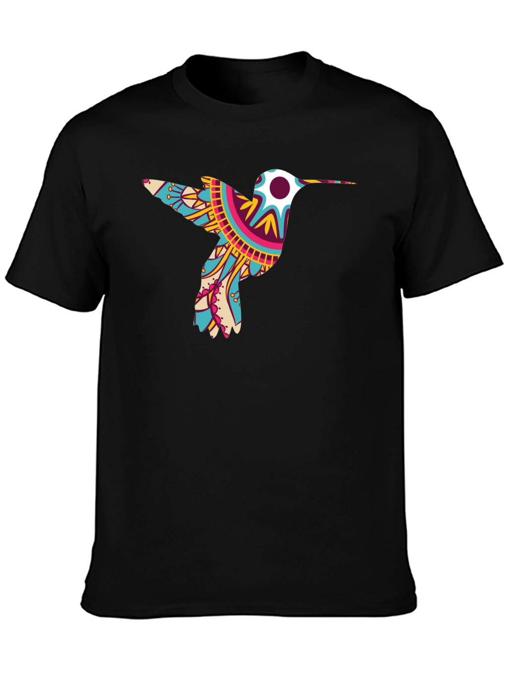 Hummingbird Graphic Tee - Mens Black T-Shirt