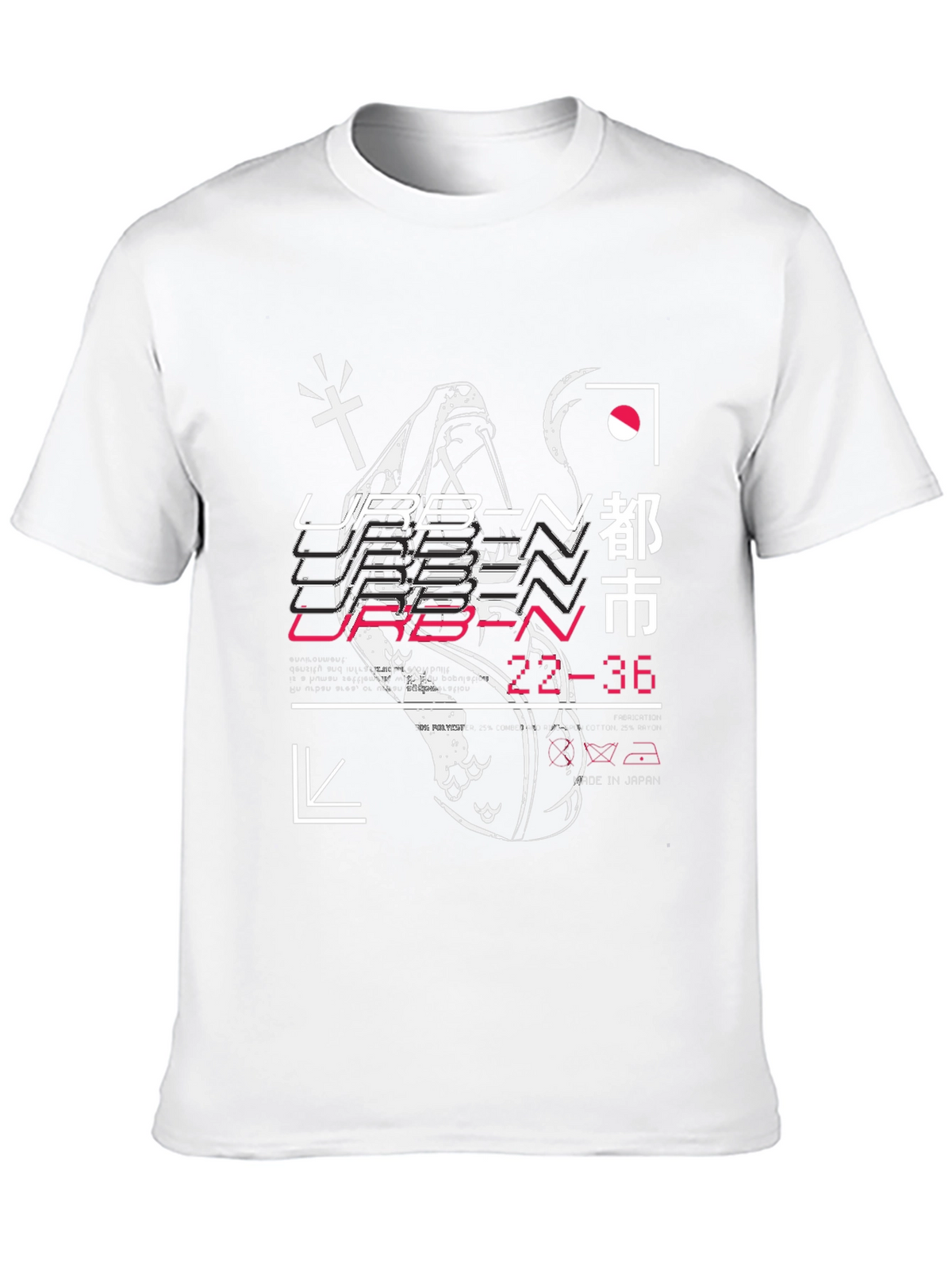 Urban Graphic Print T-Shirt - Black