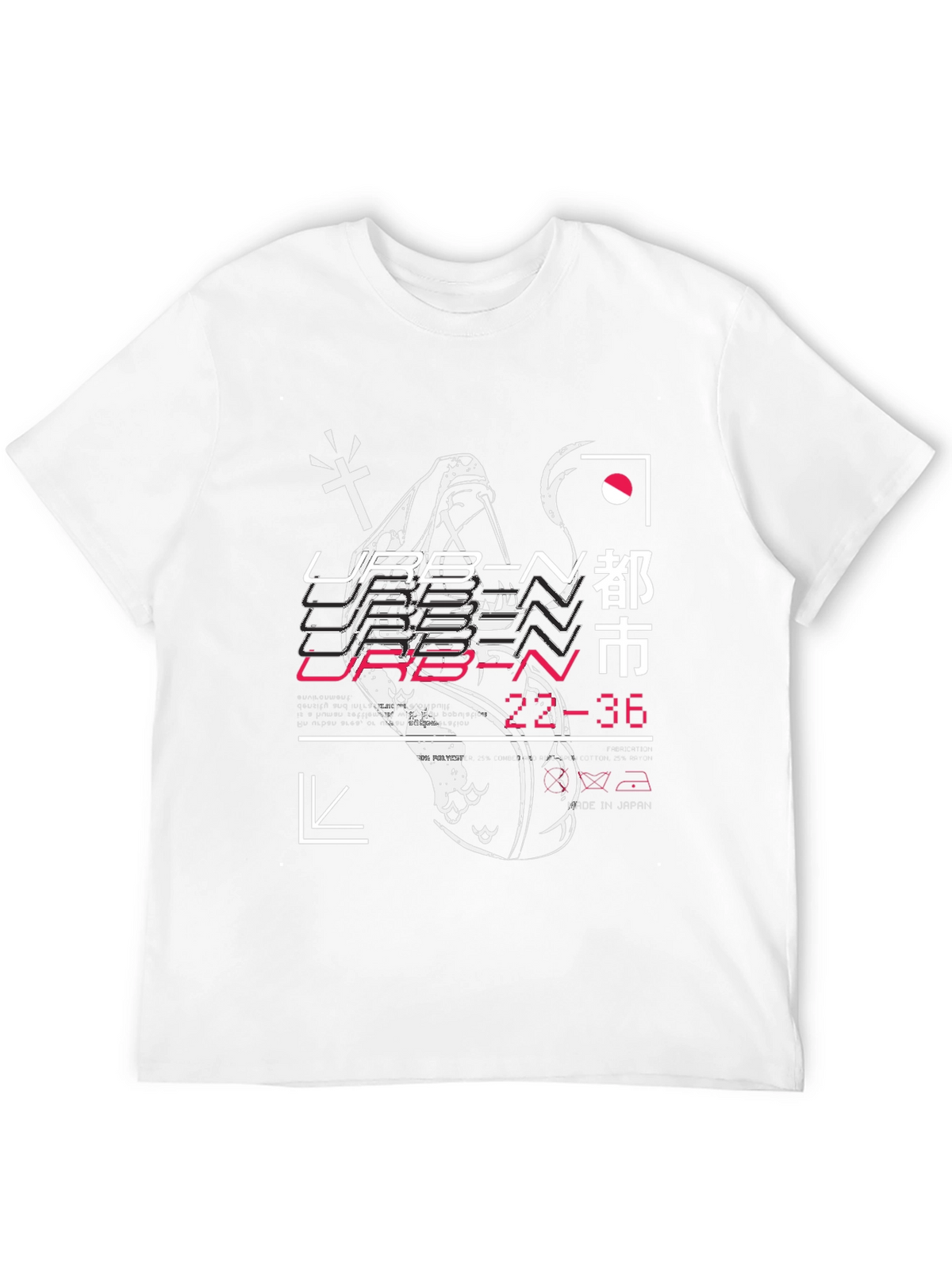 Urban Graphic Print T-Shirt - Black
