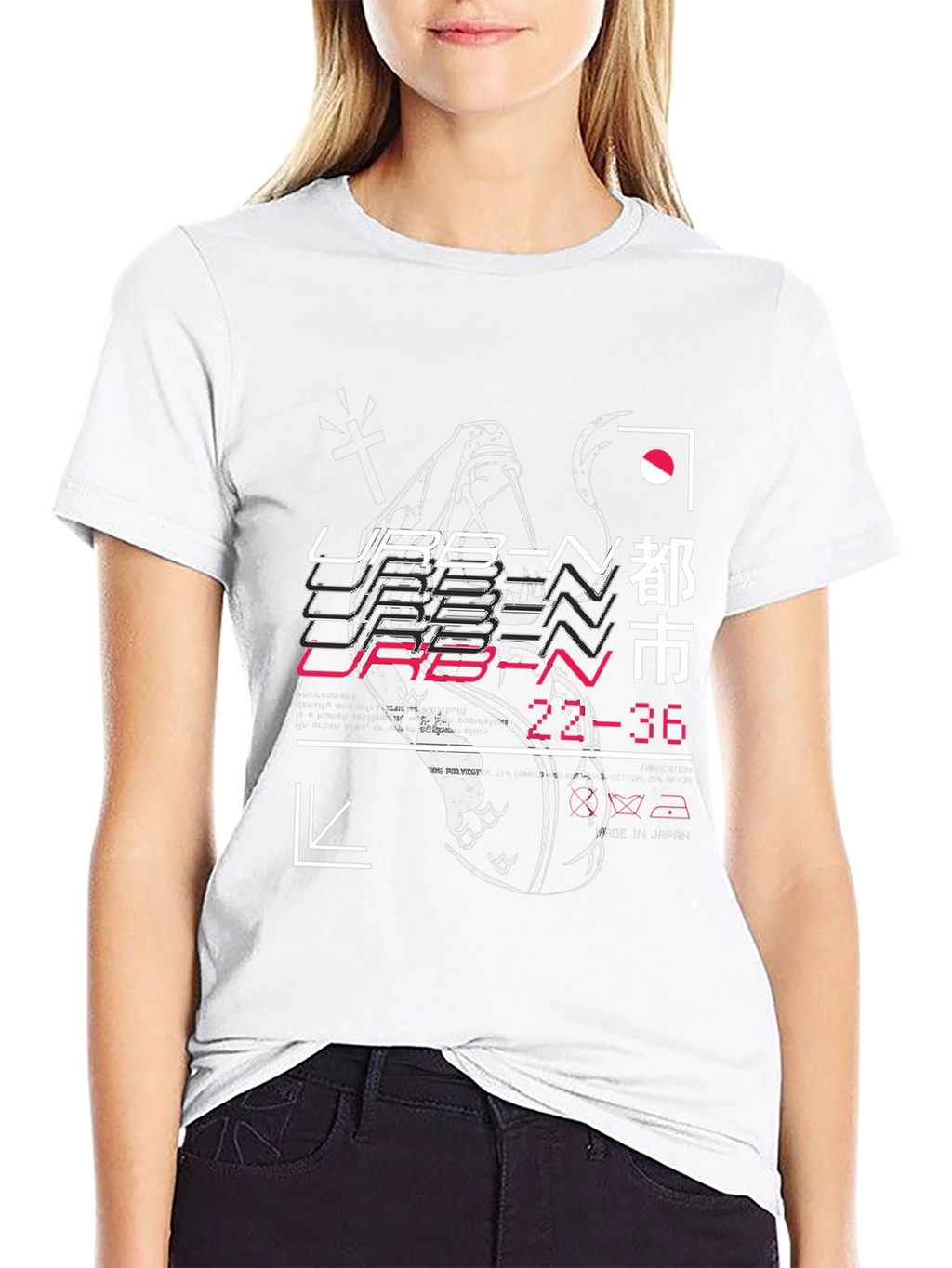 Urban Graphic Print T-Shirt - Black