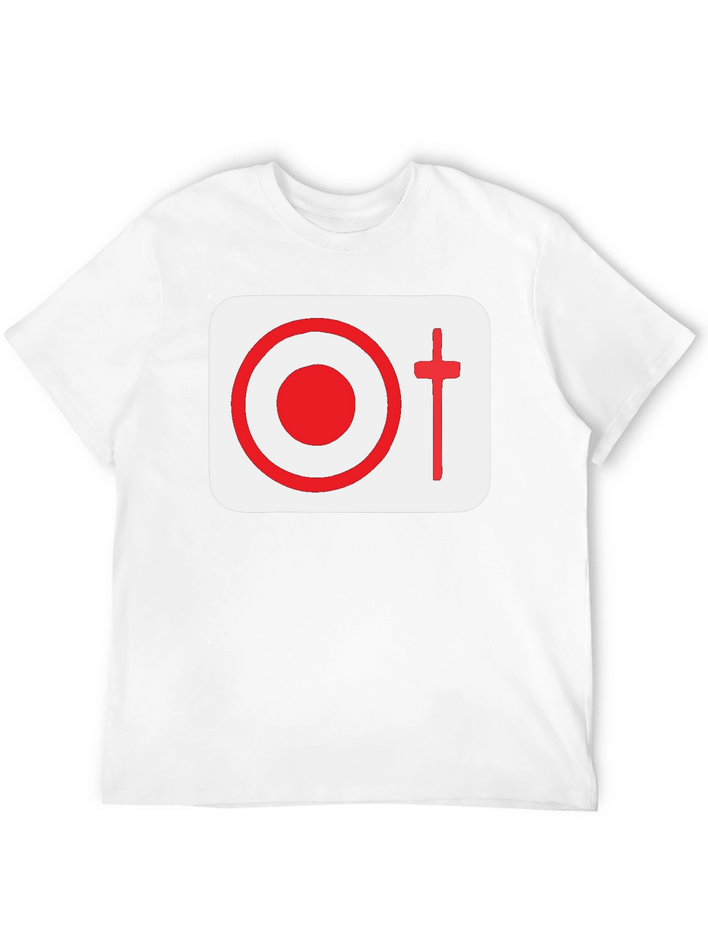 Graphic Tee: Target & Cross Design