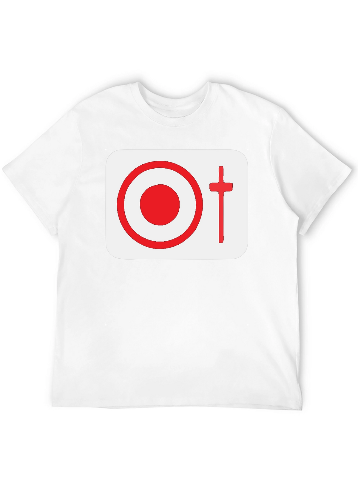 Graphic Tee: Target & Cross Design