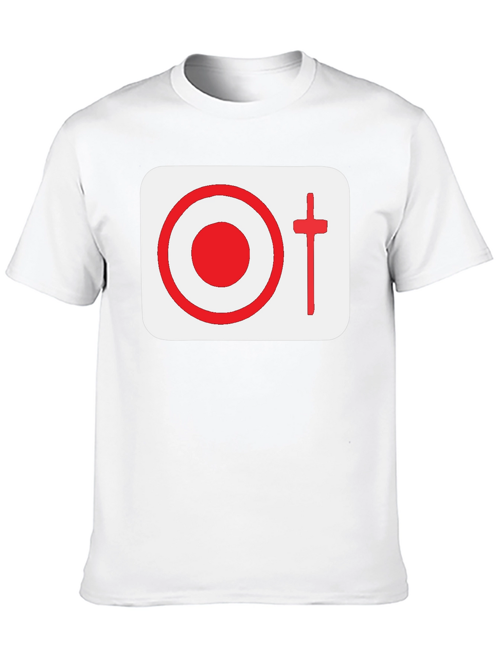 Graphic Tee: Target & Cross Design