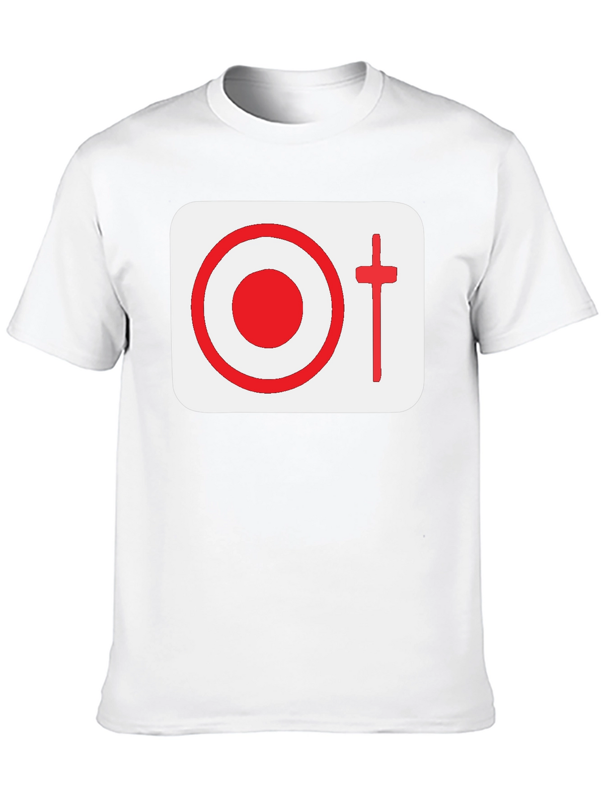 Graphic Tee: Target & Cross Design