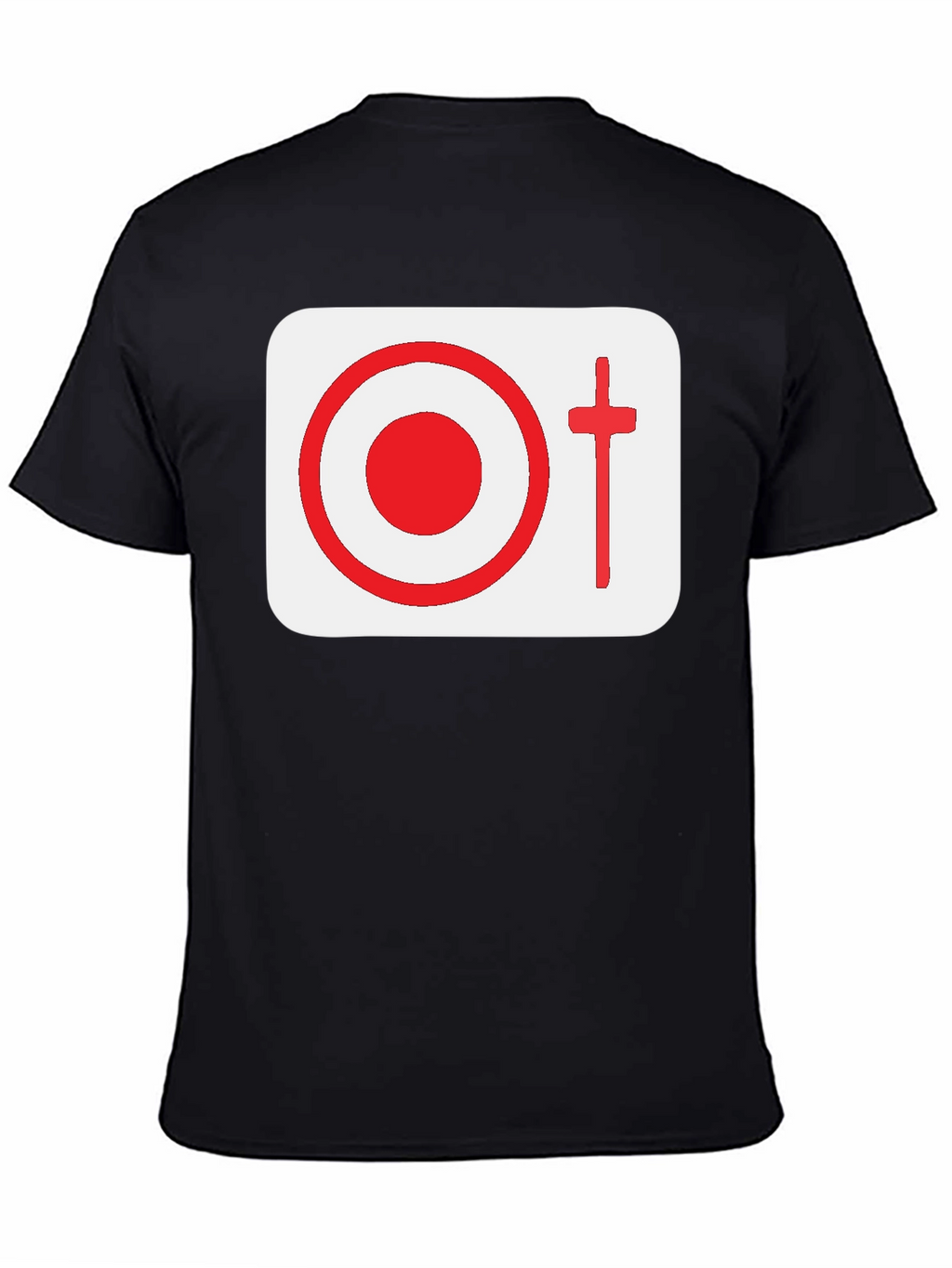 Graphic Tee: Target & Cross Design