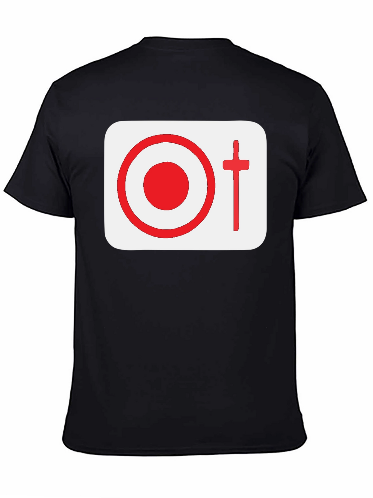 Graphic Tee: Target & Cross Design