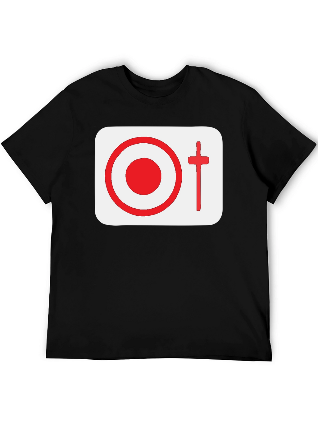 Graphic Tee: Target & Cross Design