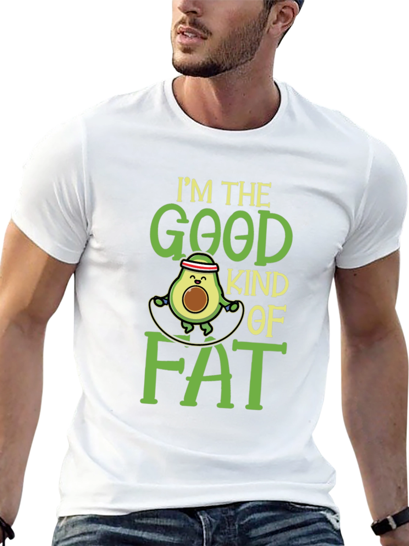 Good Kind of Fat Avocado T-Shirt - Unisex Black Tee