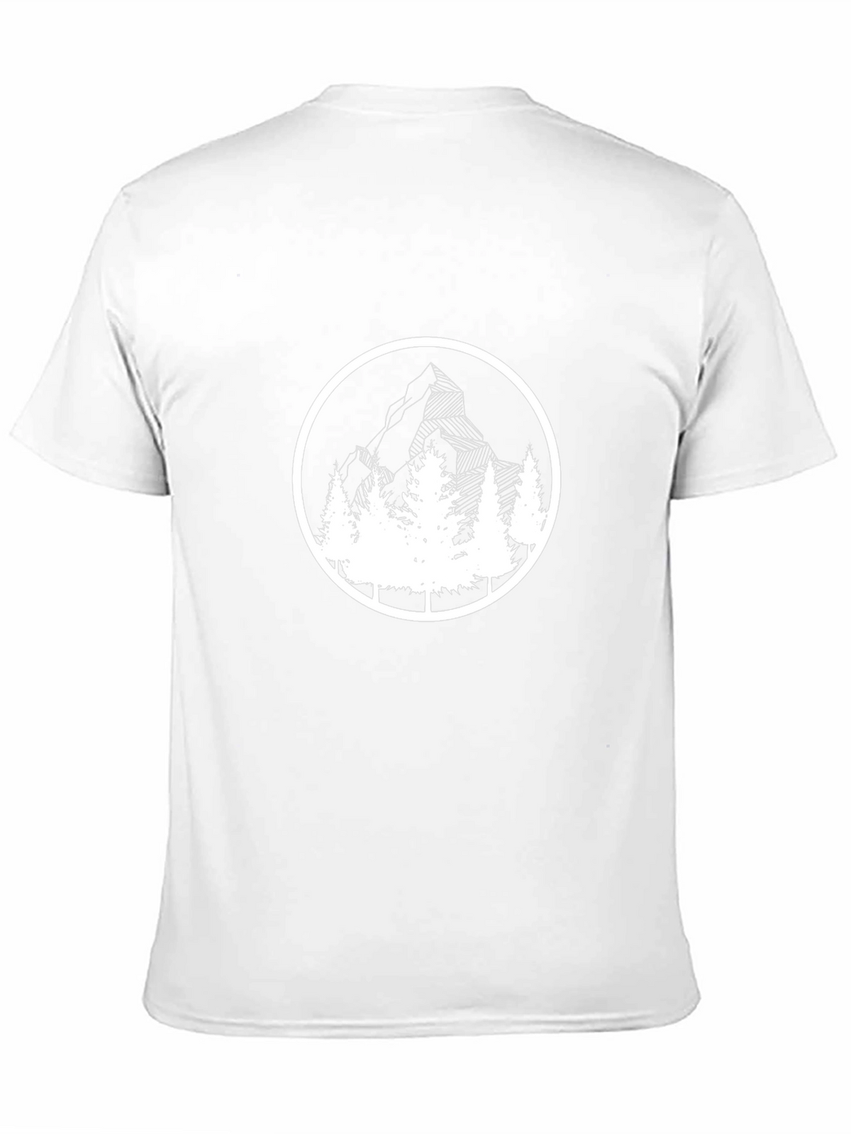 Mountain & Trees Graphic Black T-Shirt