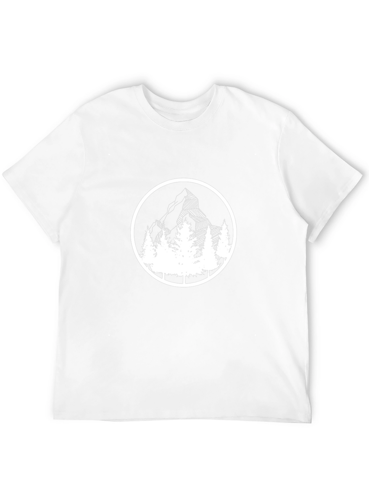 Mountain & Trees Graphic Black T-Shirt