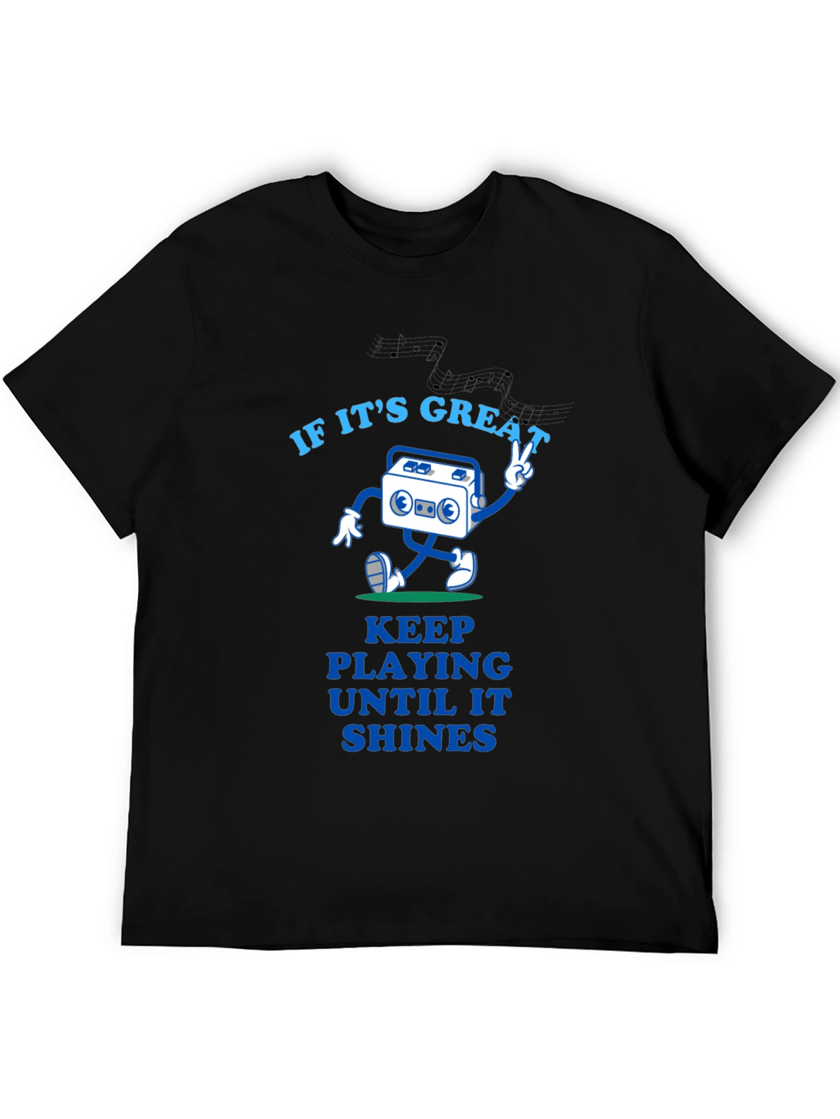 Great Tunes Tee - Play Until It Shines