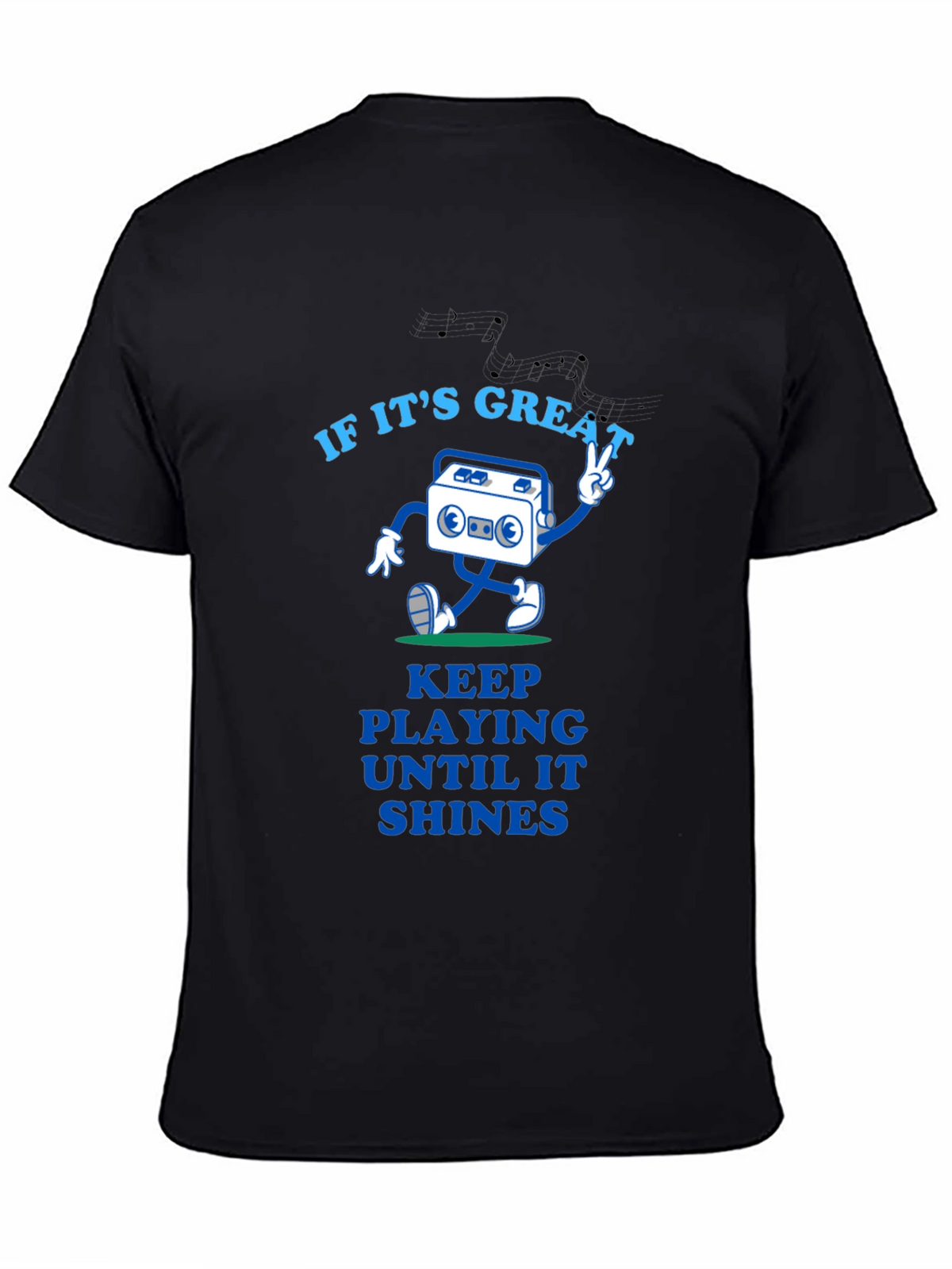 Great Tunes Tee - Play Until It Shines