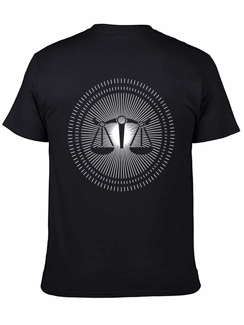 Scales of Justice Graphic Tee - Black