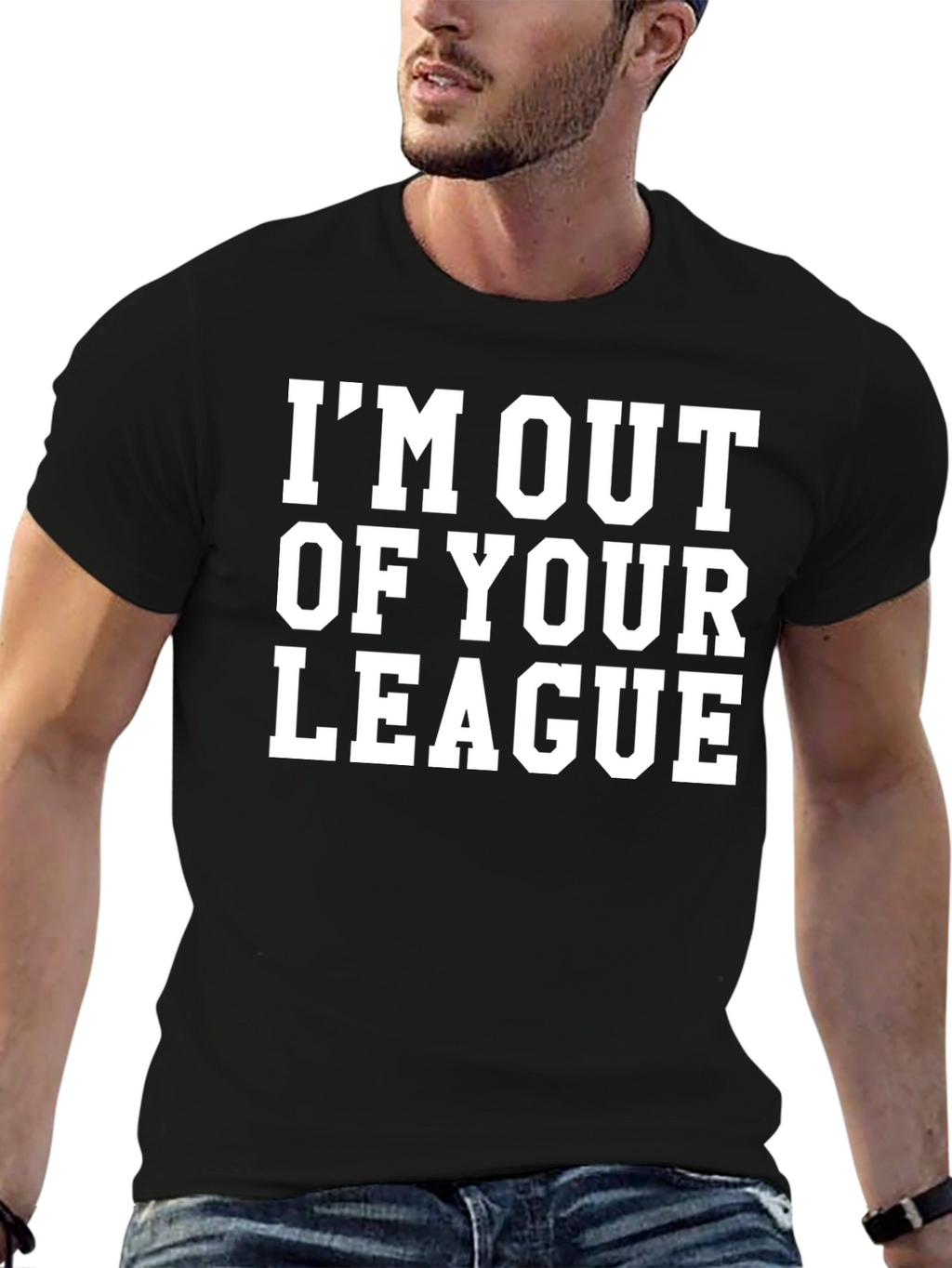 Im Out of Your League Graphic Tee - Black