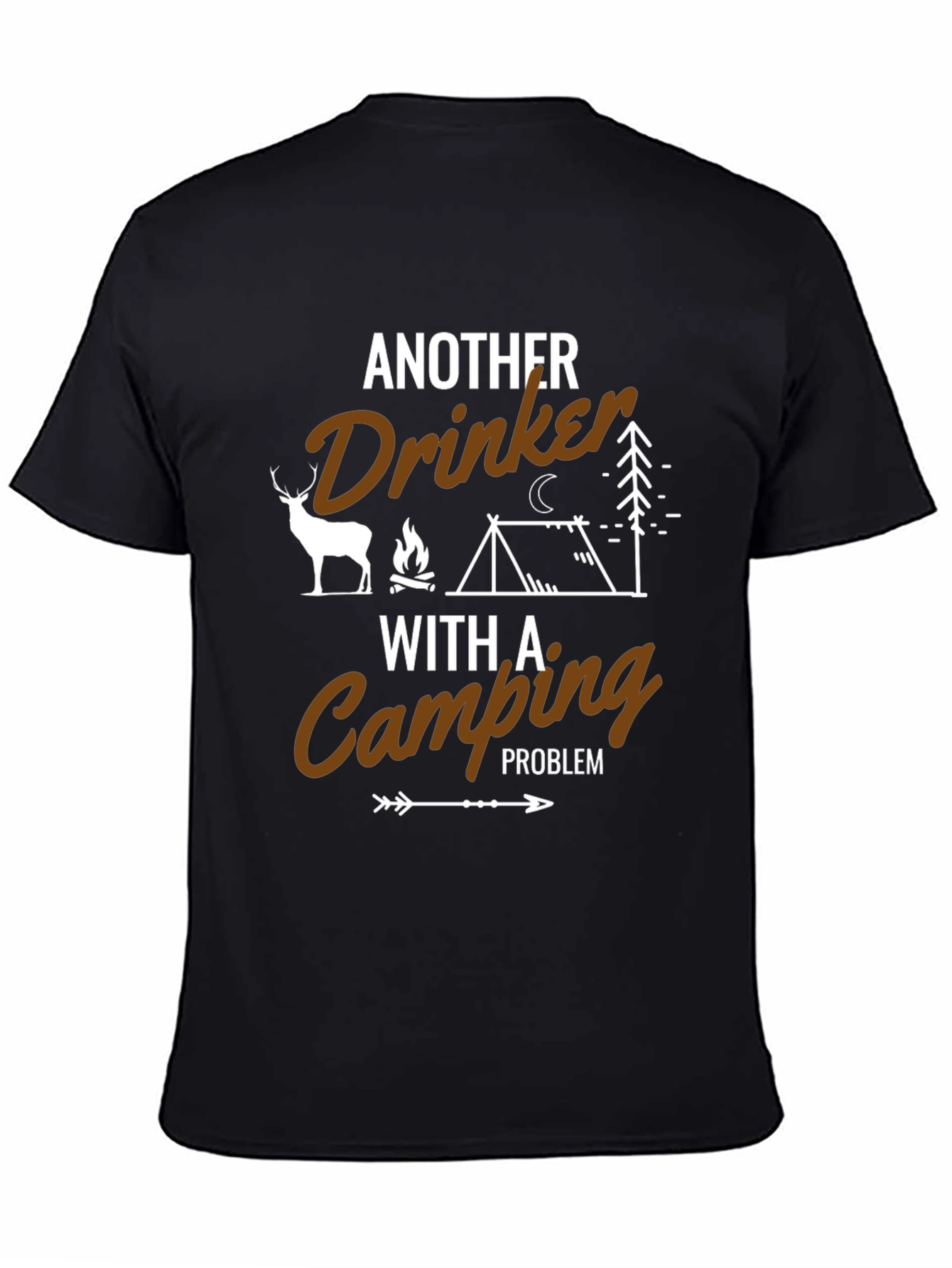 Funny Camping Drinker T-Shirt - Outdoor Adventure Tee