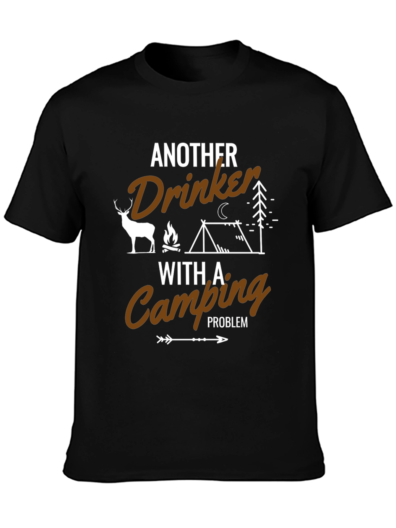 Funny Camping Drinker T-Shirt - Outdoor Adventure Tee