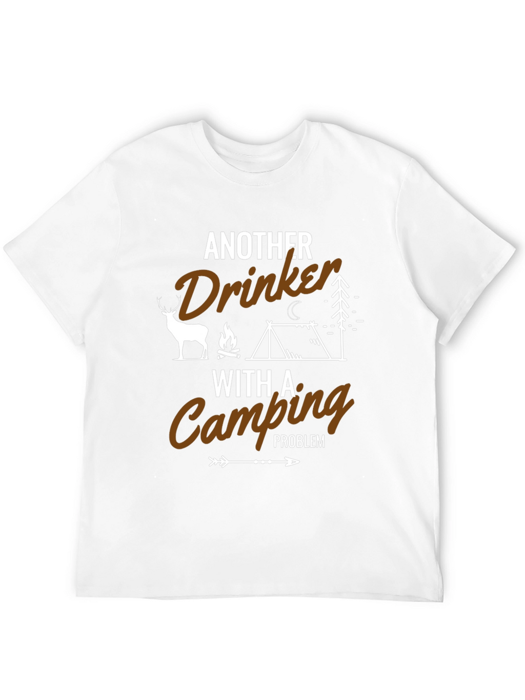 Funny Camping Drinker T-Shirt - Outdoor Adventure Tee