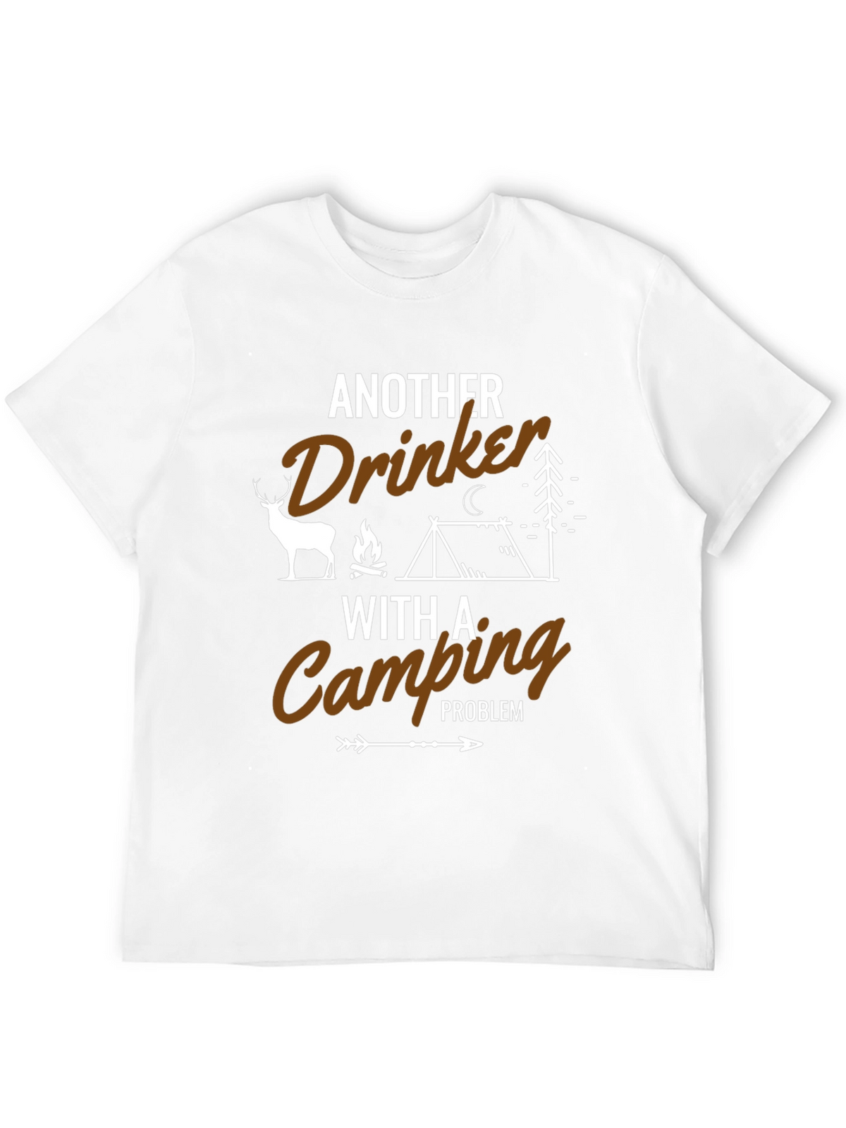 Funny Camping Drinker T-Shirt - Outdoor Adventure Tee