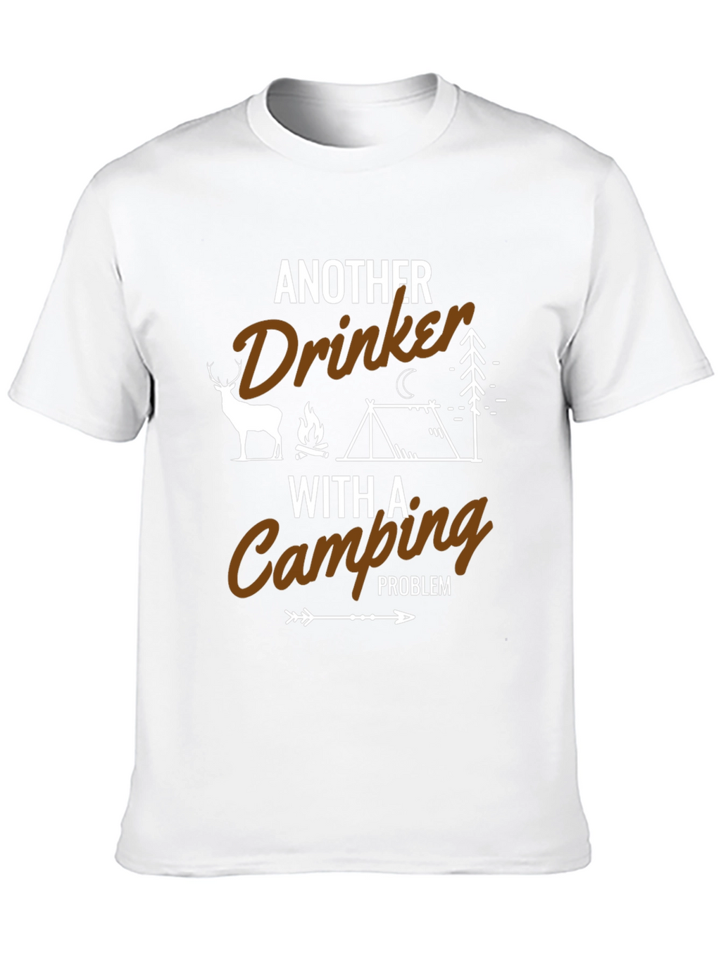 Funny Camping Drinker T-Shirt - Outdoor Adventure Tee