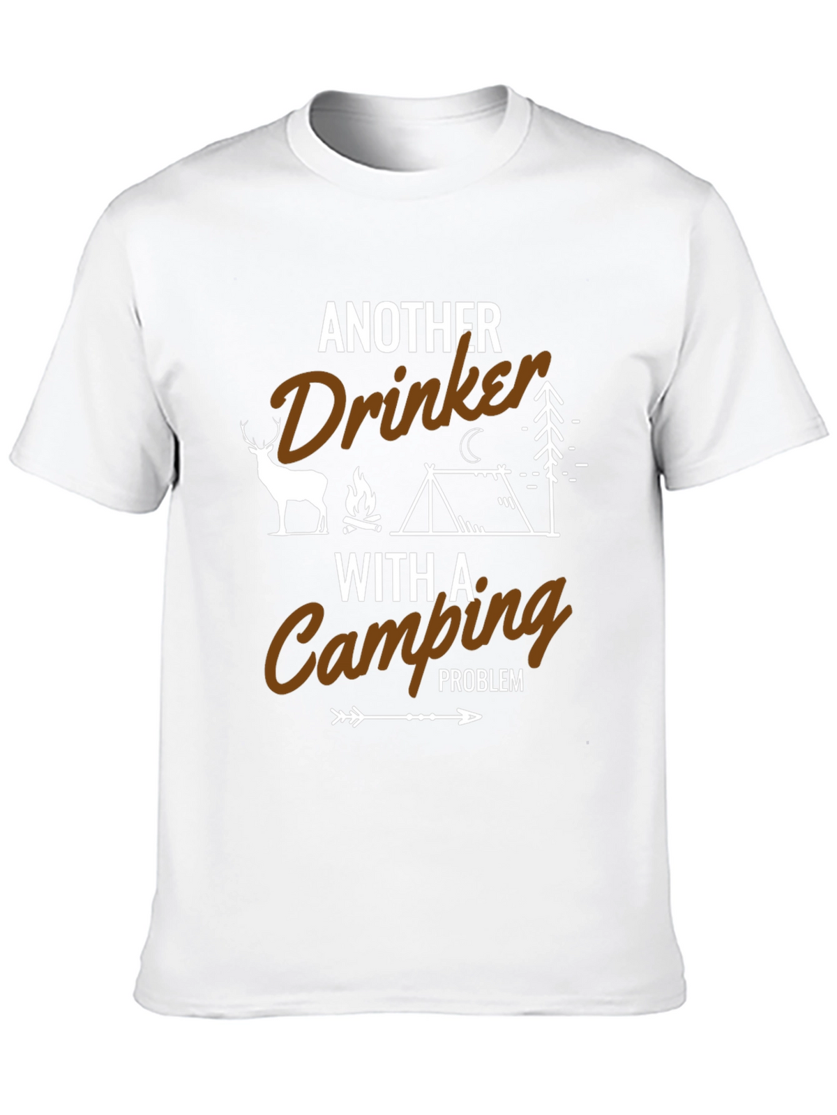 Funny Camping Drinker T-Shirt - Outdoor Adventure Tee
