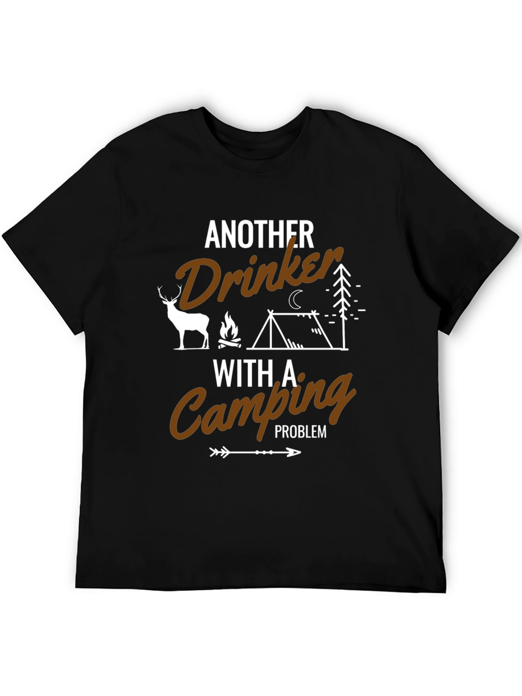Funny Camping Drinker T-Shirt - Outdoor Adventure Tee