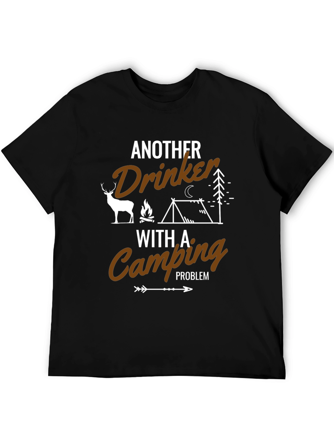 Funny Camping Drinker T-Shirt - Outdoor Adventure Tee