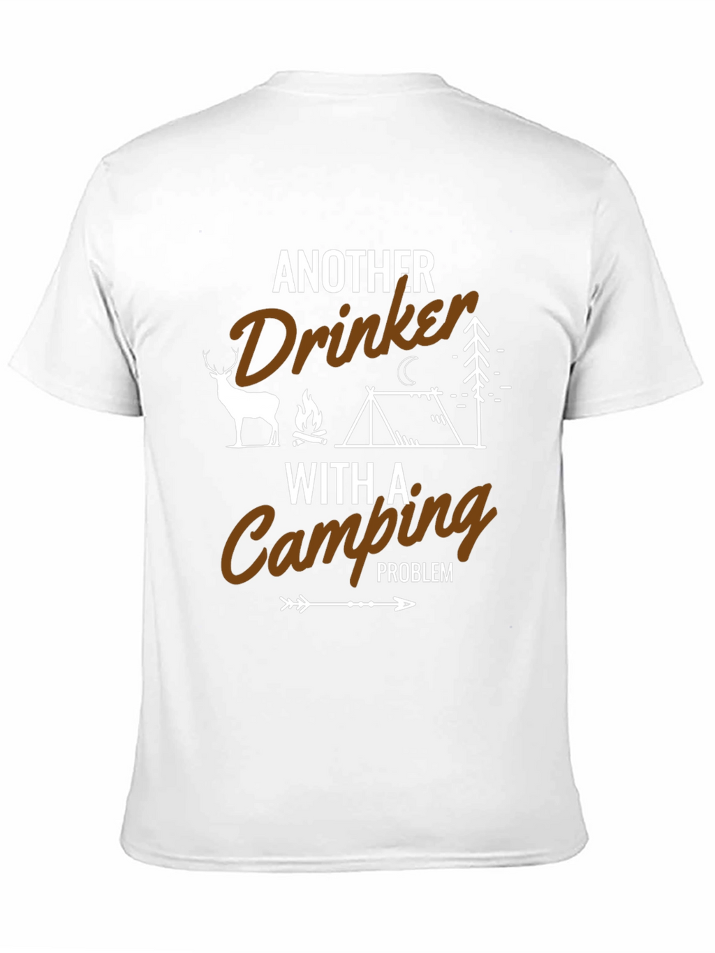 Funny Camping Drinker T-Shirt - Outdoor Adventure Tee