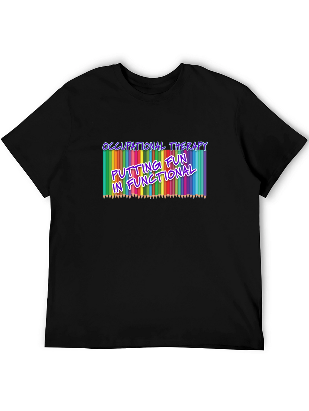 Occupational Therapy Fun Black T-Shirt