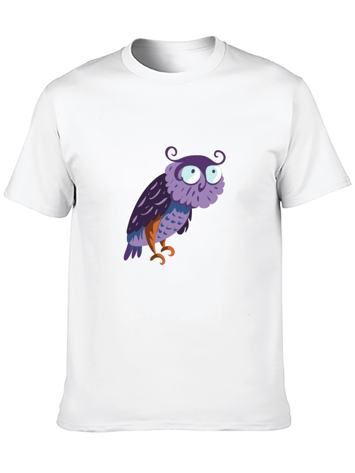 Owl Graphic Tee - Mens Black Cotton T-Shirt