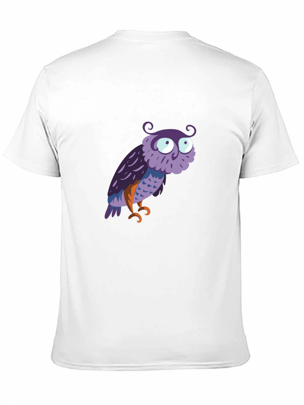 Owl Graphic Tee - Mens Black Cotton T-Shirt