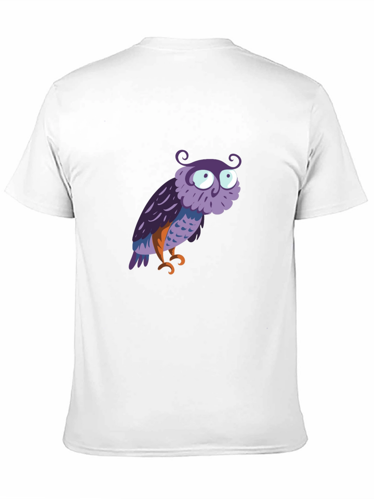 Owl Graphic Tee - Mens Black Cotton T-Shirt