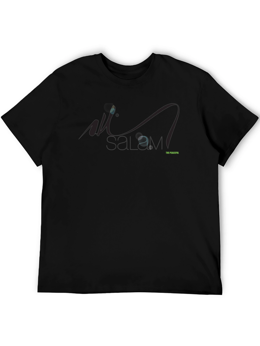The Peaceful Black Graphic Tee for Men