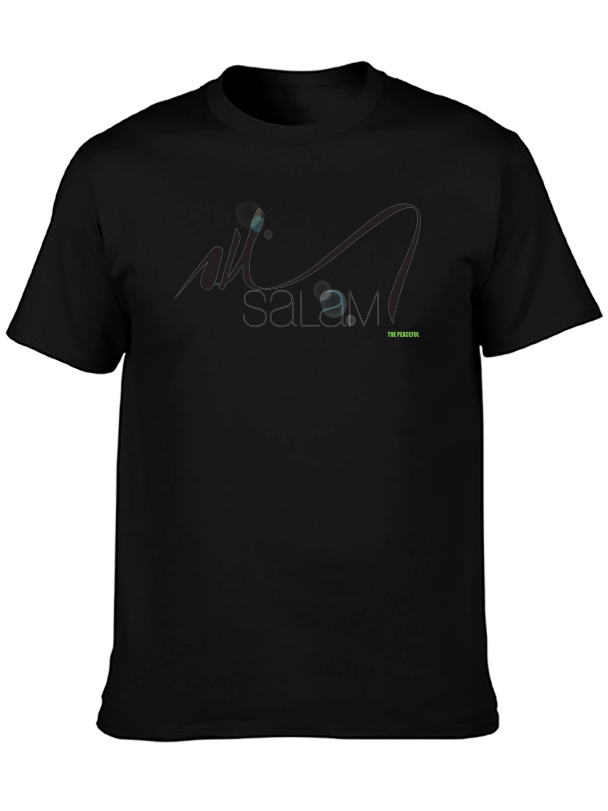 The Peaceful Black Graphic Tee for Men