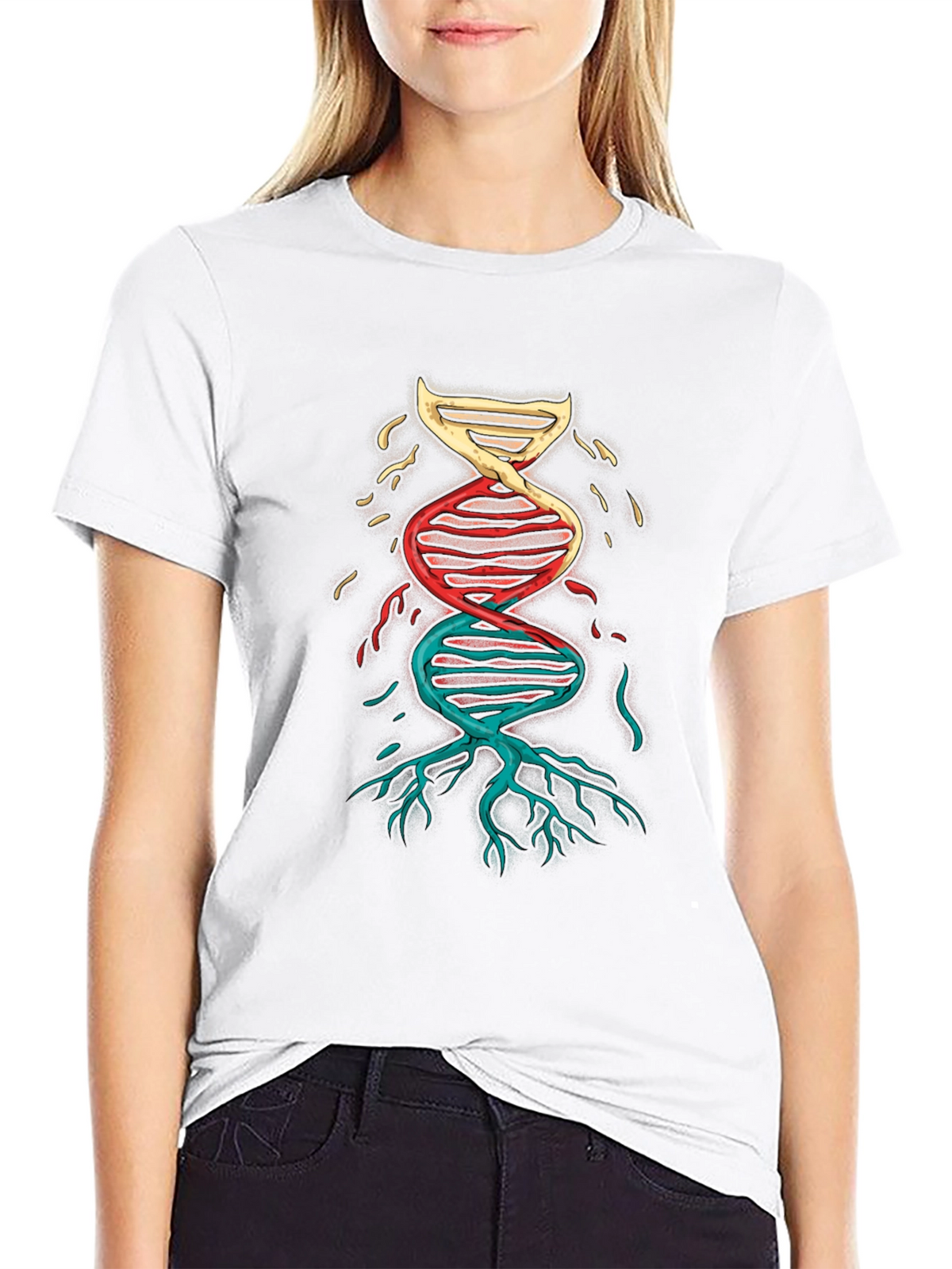 DNA Roots Graphic Tee - Science & Nature Inspired