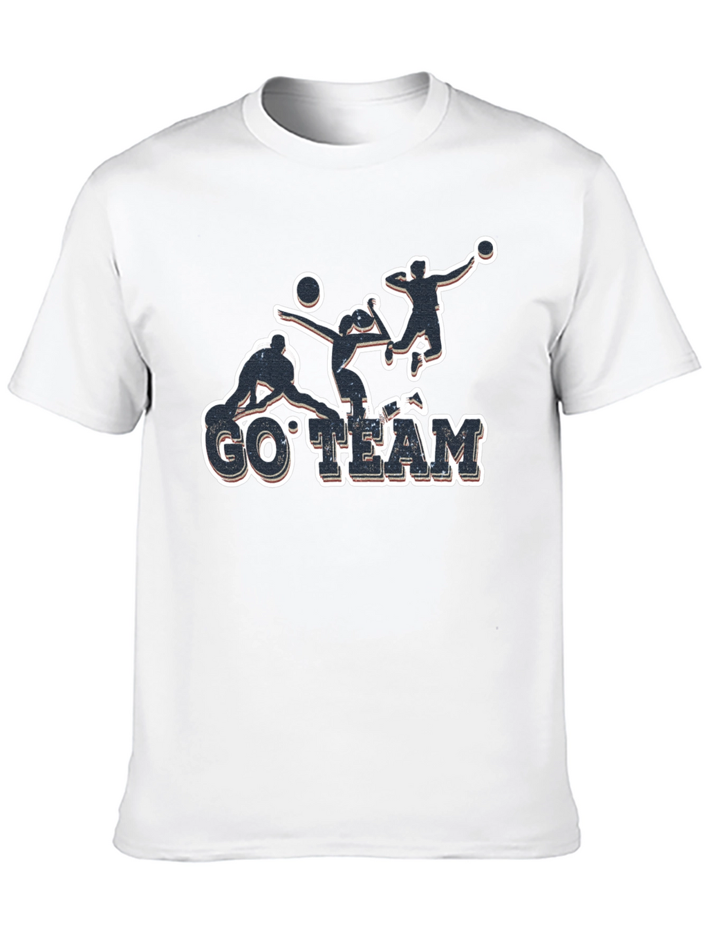 Volleyball Go Team Black T-Shirt