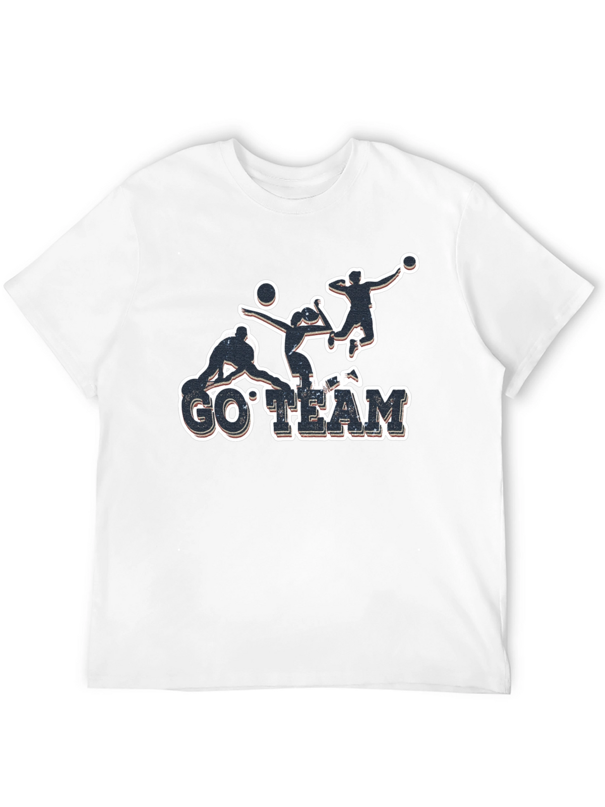 Volleyball Go Team Black T-Shirt