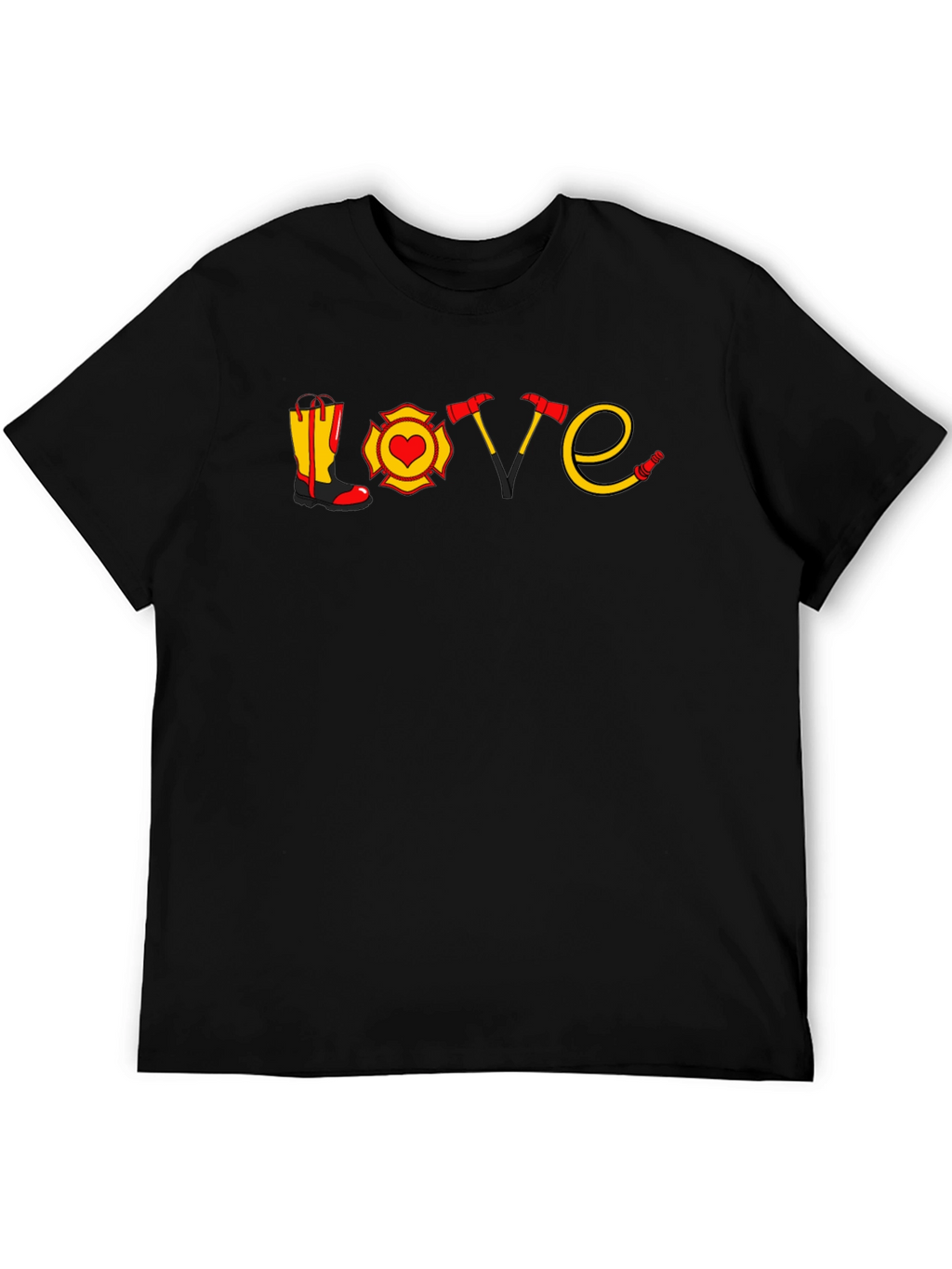Firefighter Love Graphic T-Shirt