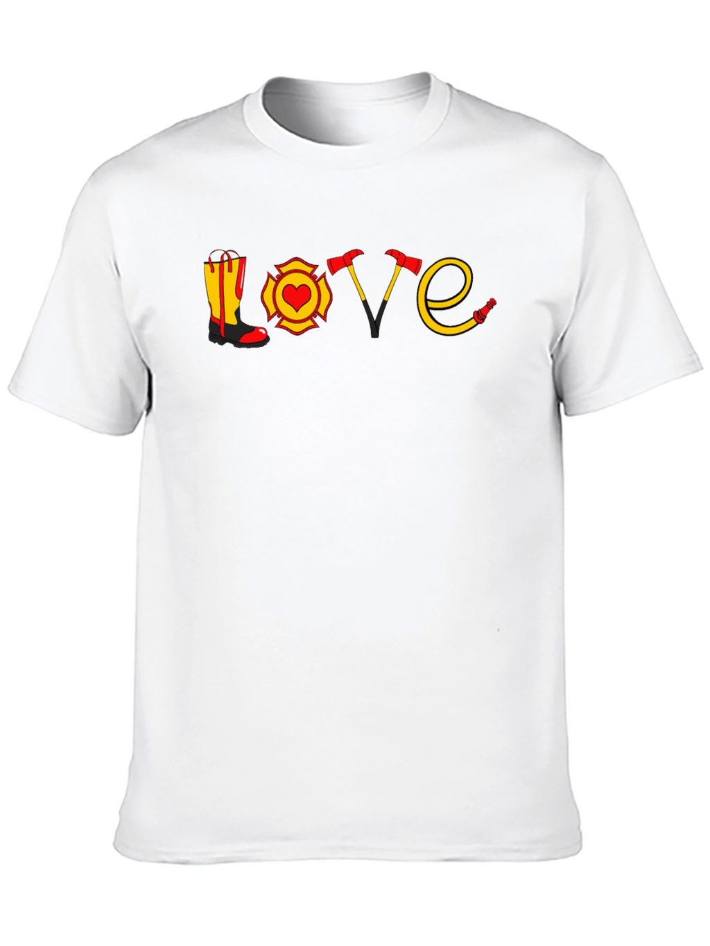Firefighter Love Graphic T-Shirt