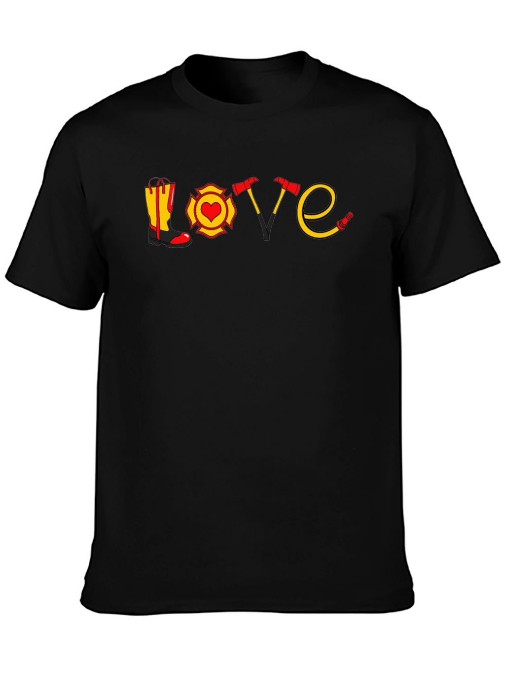 Firefighter Love Graphic T-Shirt