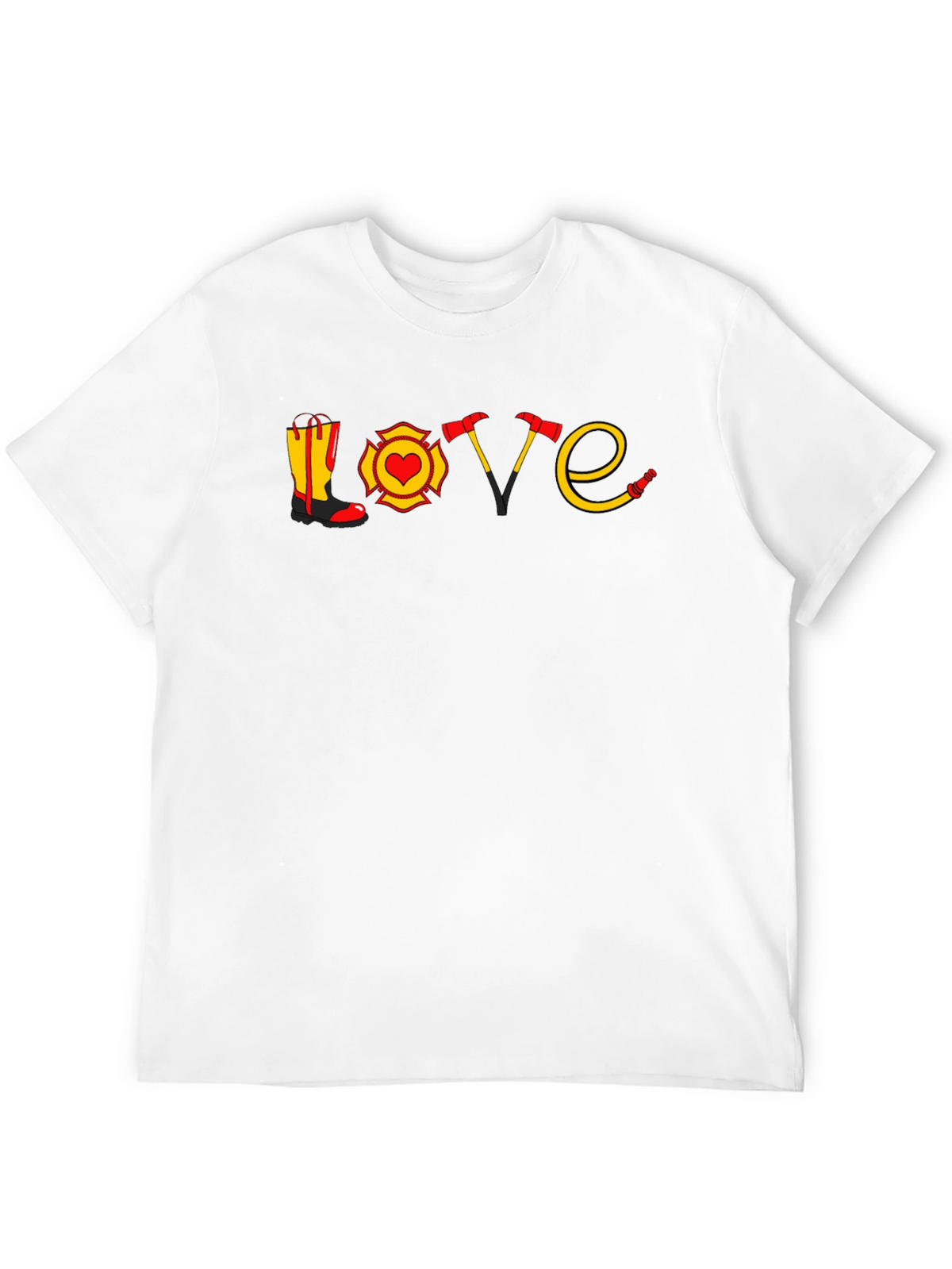 Firefighter Love Graphic T-Shirt