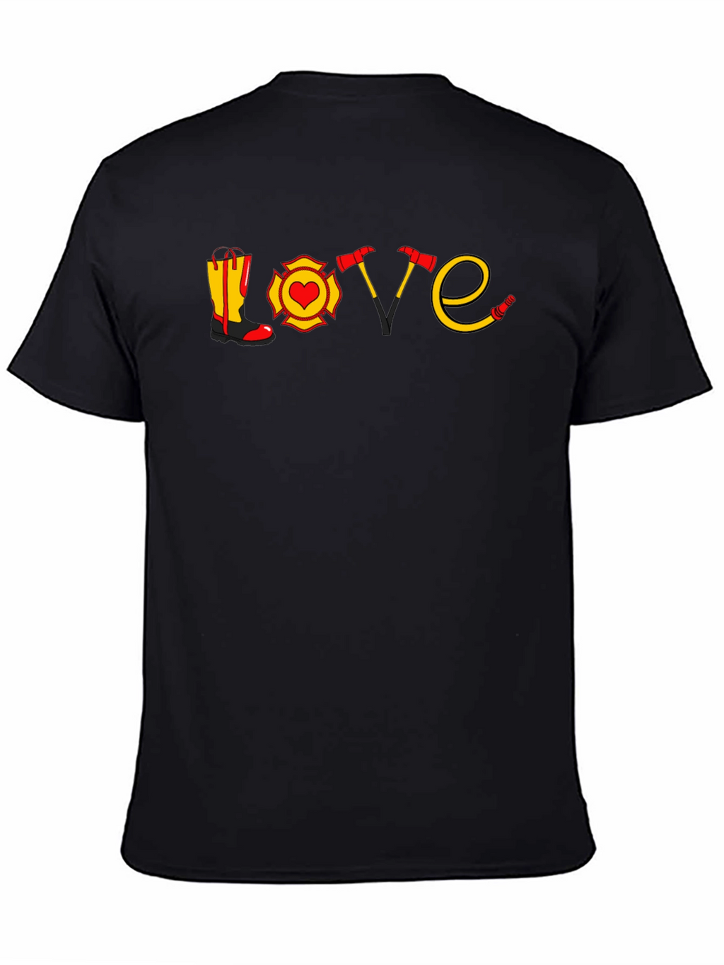 Firefighter Love Graphic T-Shirt