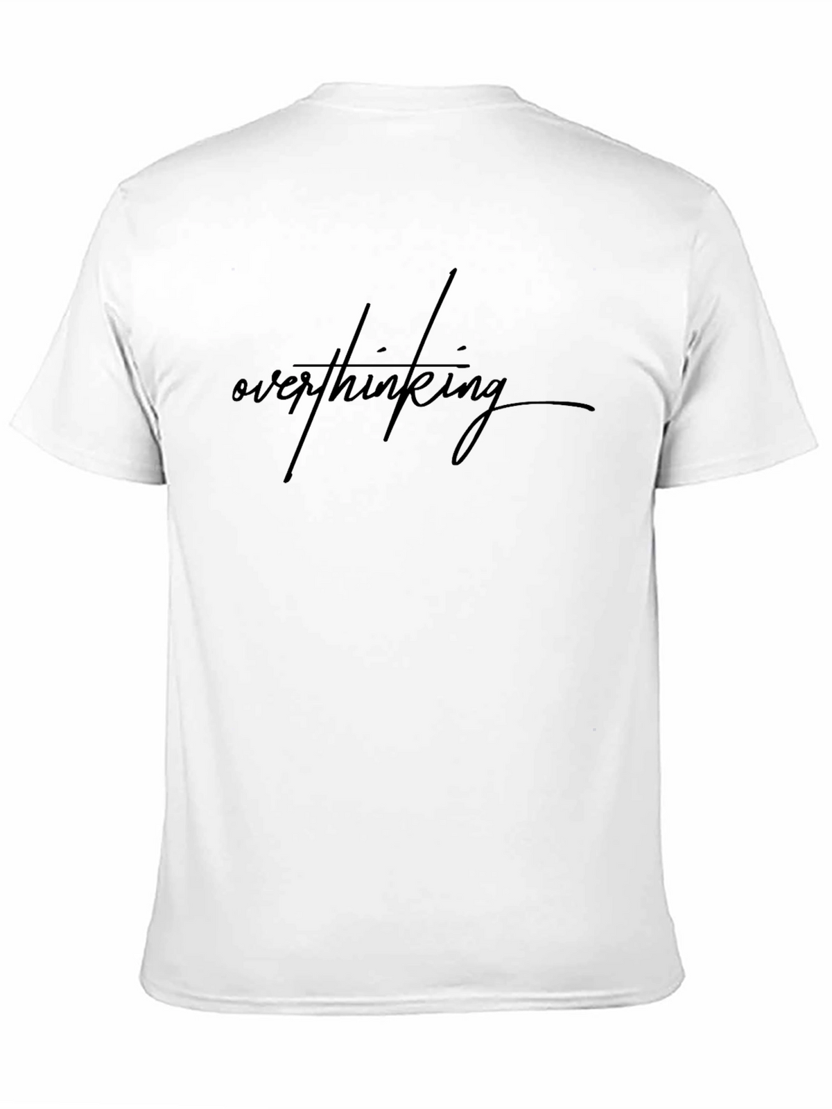 Overthinking Graphic Tee - Black Casual T-Shirt