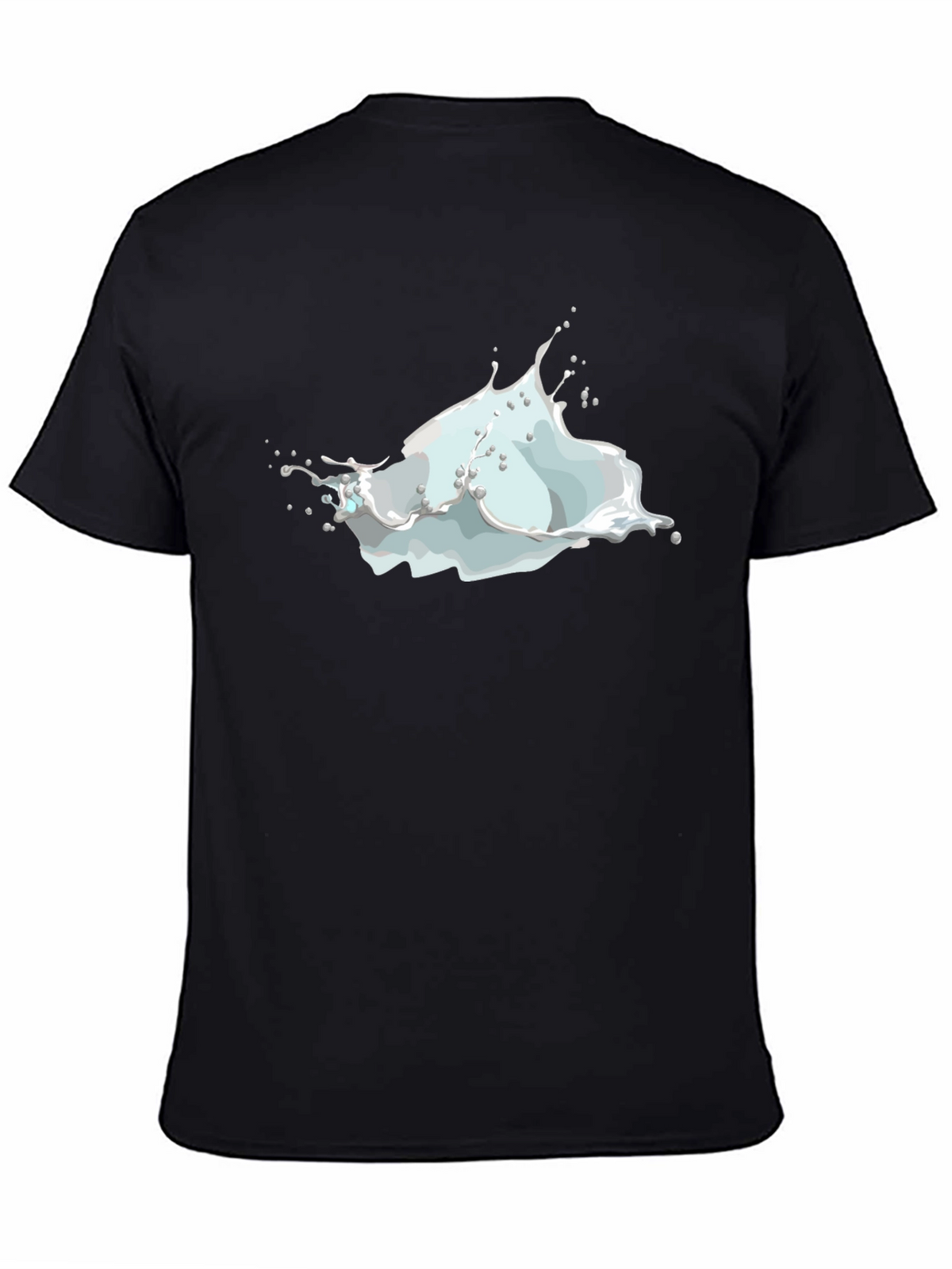 Milk Splash Graphic Tee - Mens Black T-Shirt