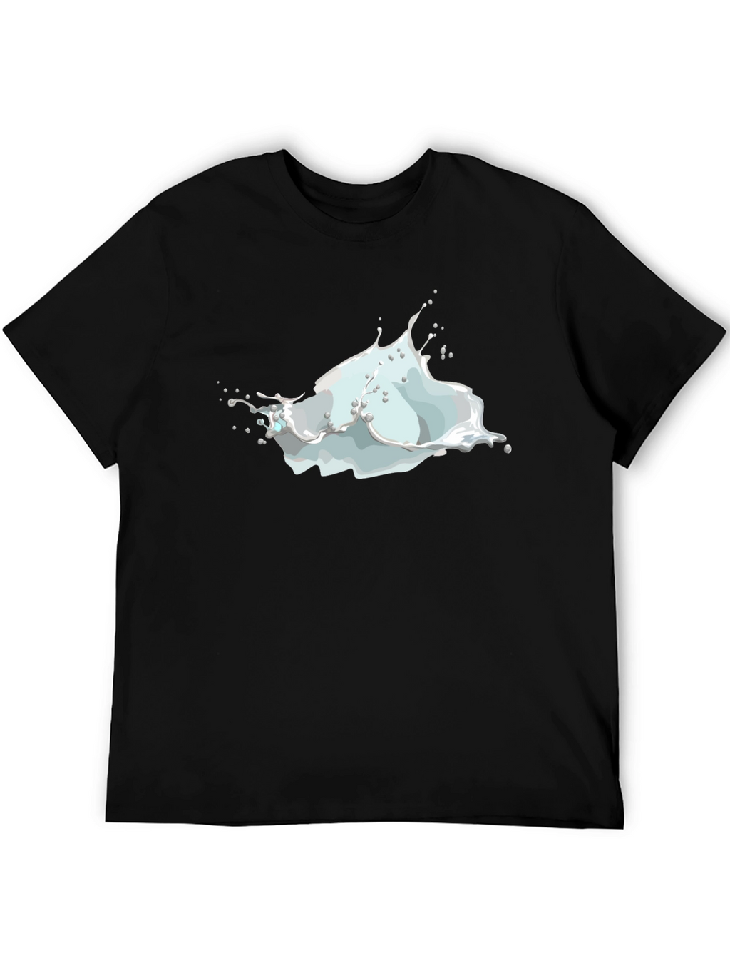 Milk Splash Graphic Tee - Mens Black T-Shirt