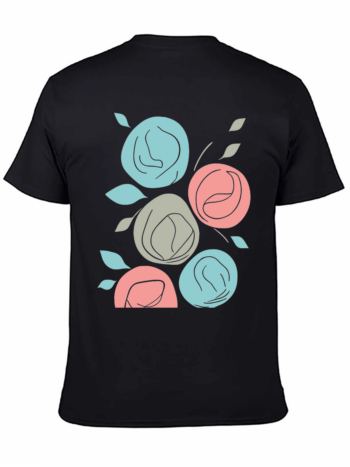 Floral T-Shirt: Abstract Rose Graphic Tee
